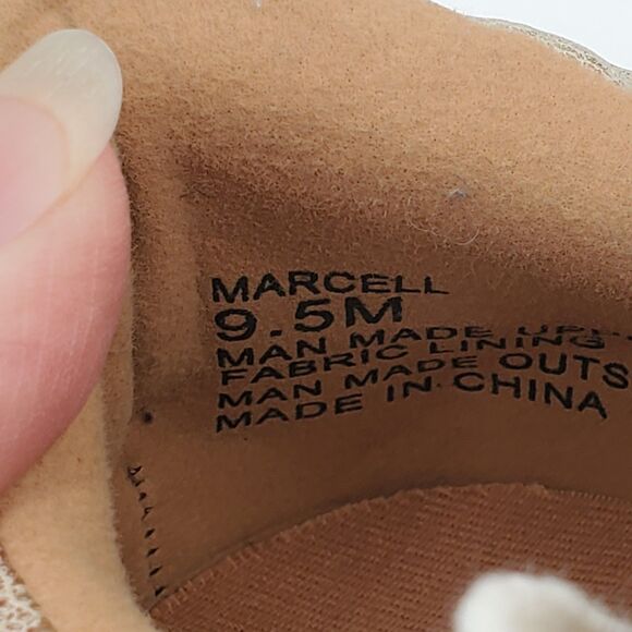 Yellow Box Marcell Platform Sneakers Women 9.5M Gold Metallic 2" White Base NWOB - Picture 8 of 12